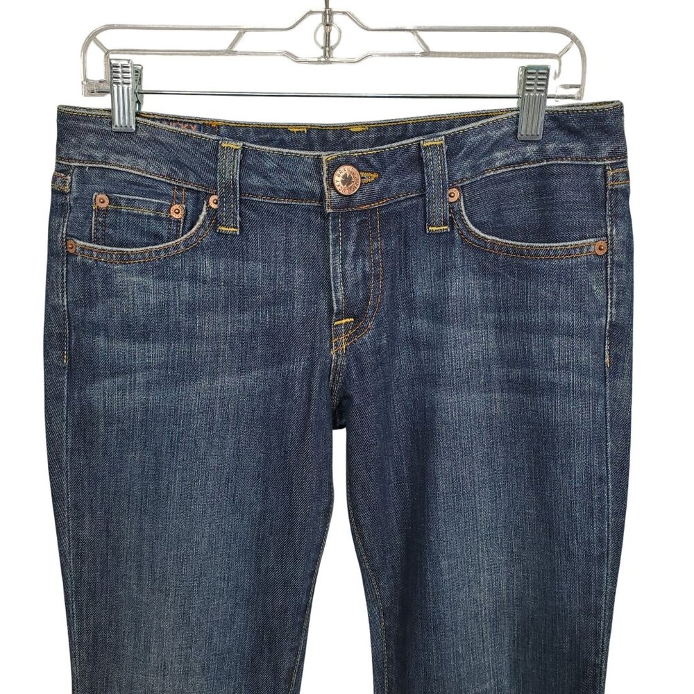 Lucky Brand Womens 6 28 Jeans Lola Bootcut Short Denim Stretch Mid Rise 5 Pocket - Picture 3 of 16